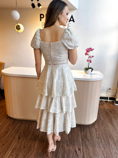 Vestido ostion capas