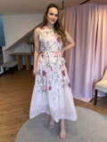 Vestido floral rosas cinturón