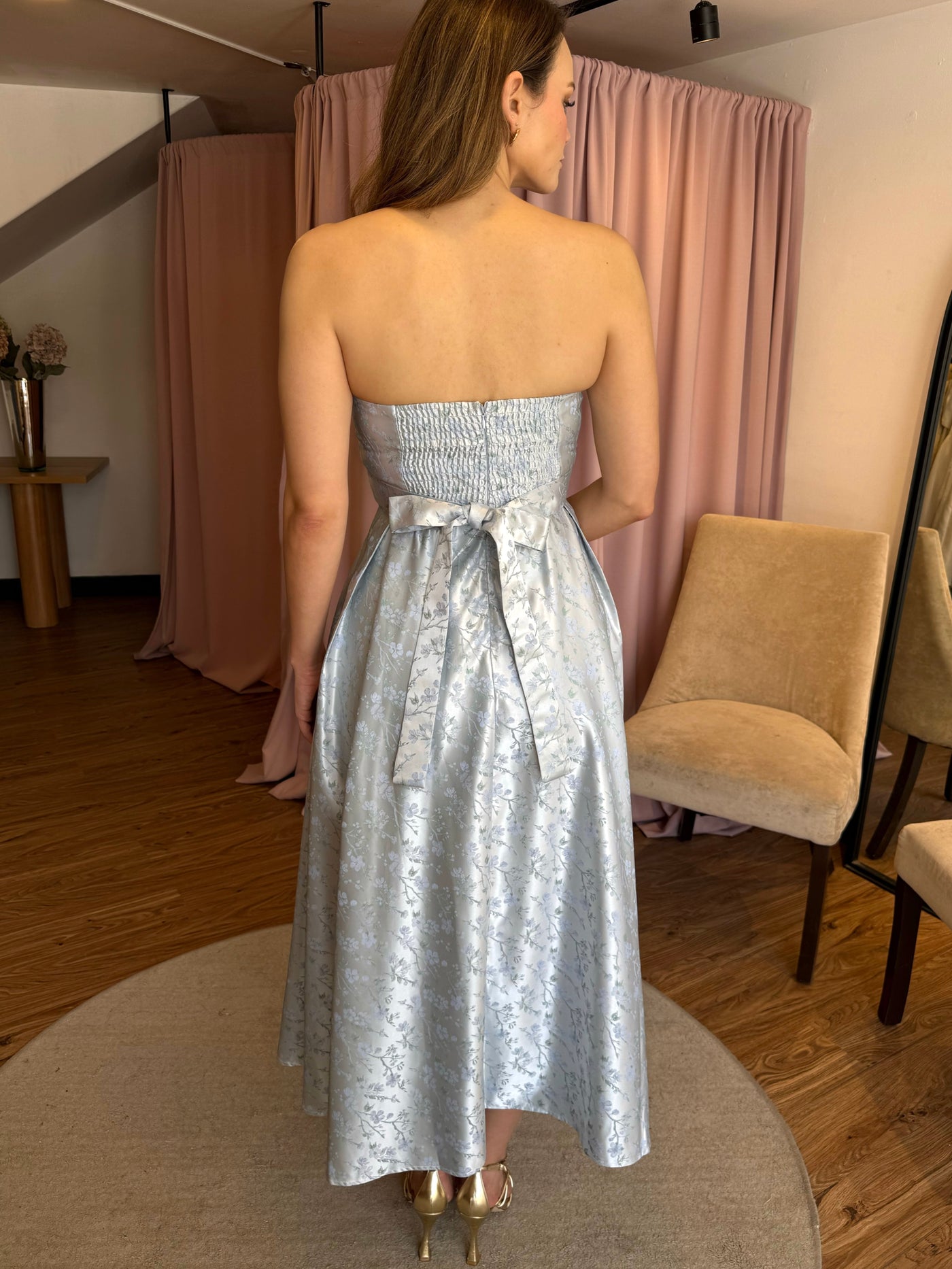 Straple azul jacquard