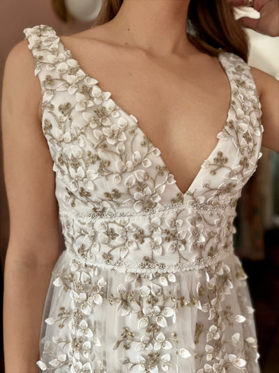 Vestido Blossom blanco