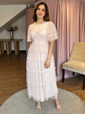 Vestido tul rosita claro