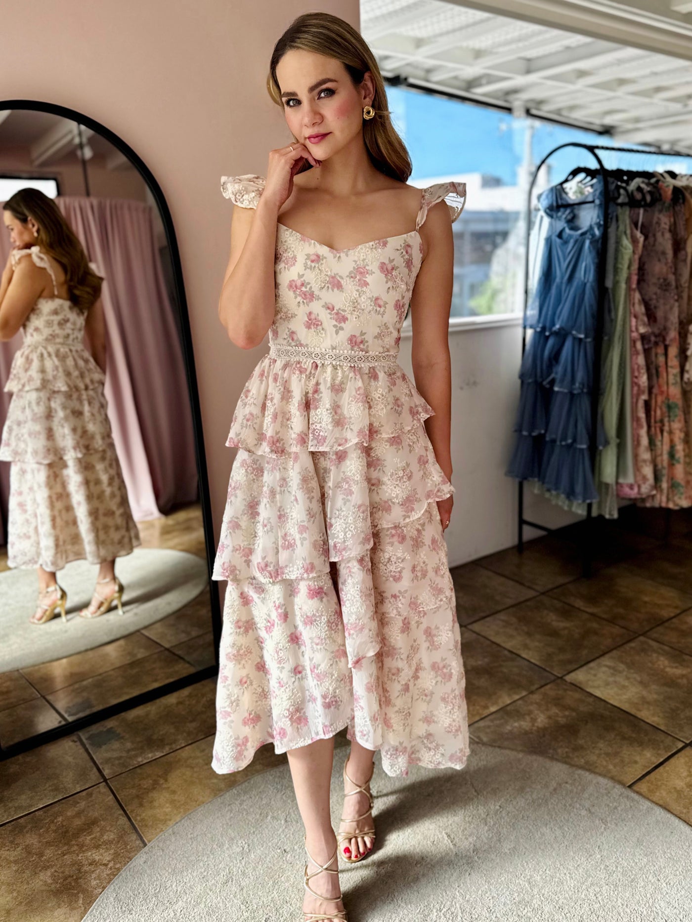 Ivory Rosa floral
