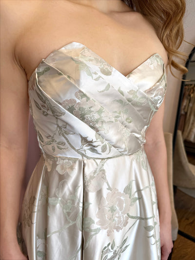 Straple crema jacquard