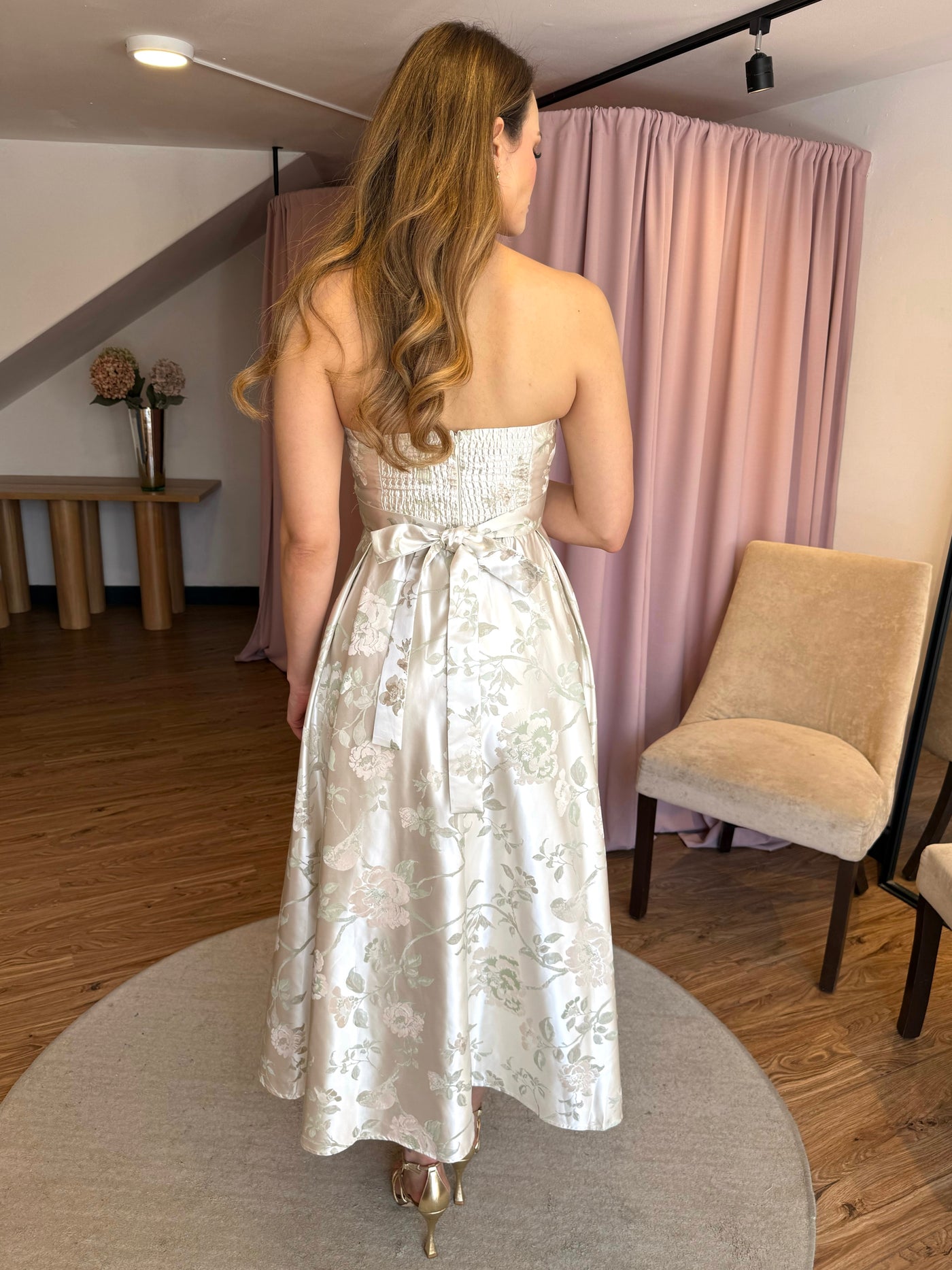 Straple crema jacquard