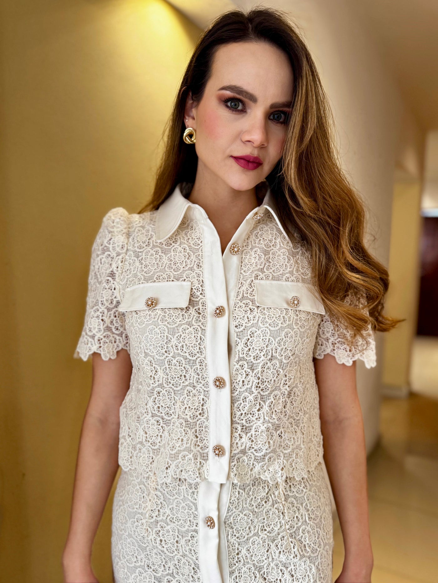 Set falda guipiur