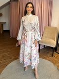 Vestido lino floral