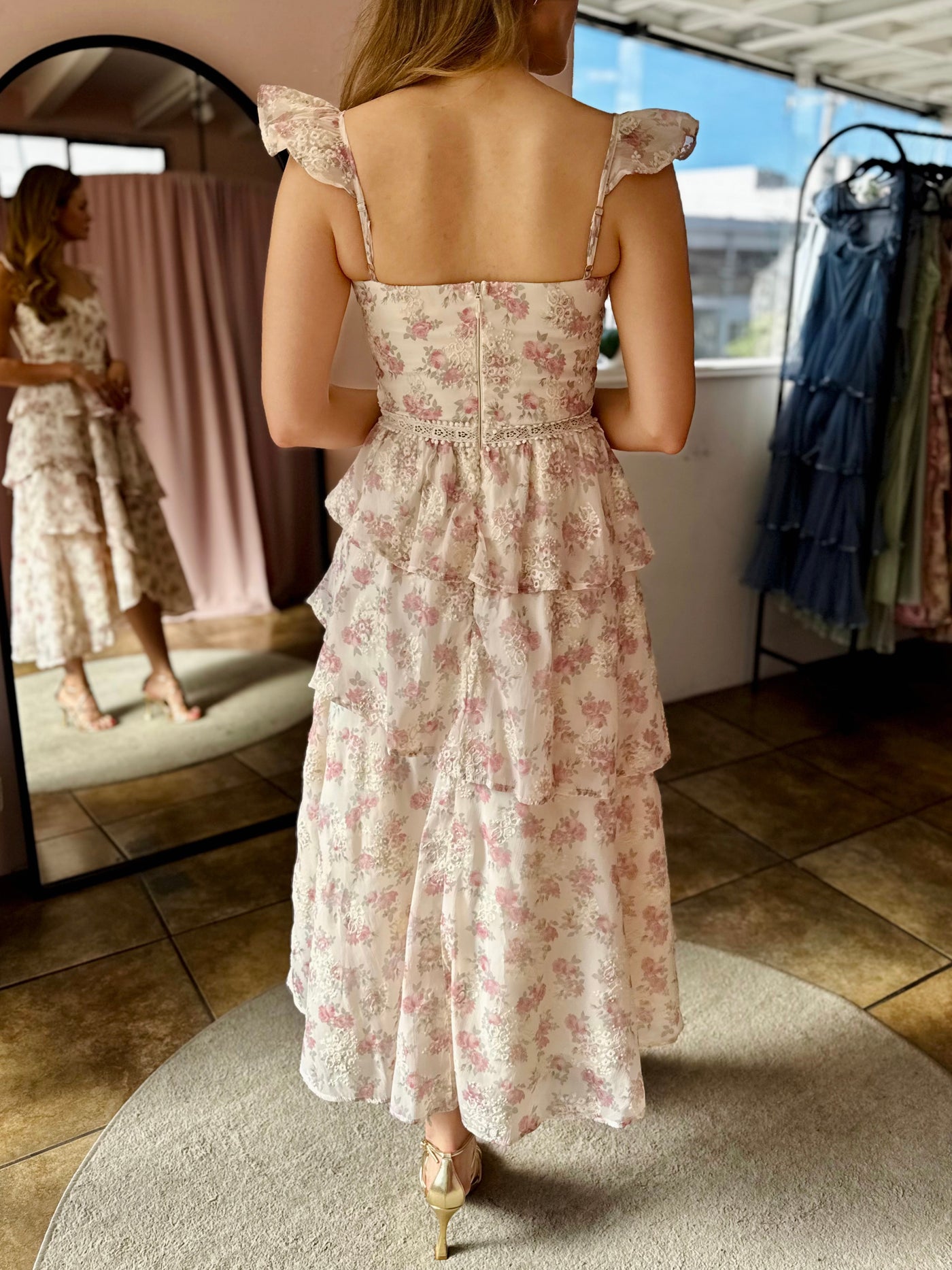 Ivory Rosa floral