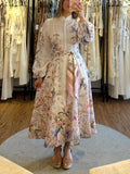 Vestido lino floral