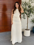 Maxi vestido halter cinturones