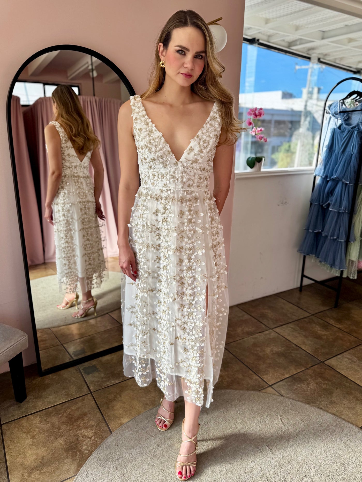 Vestido Blossom blanco
