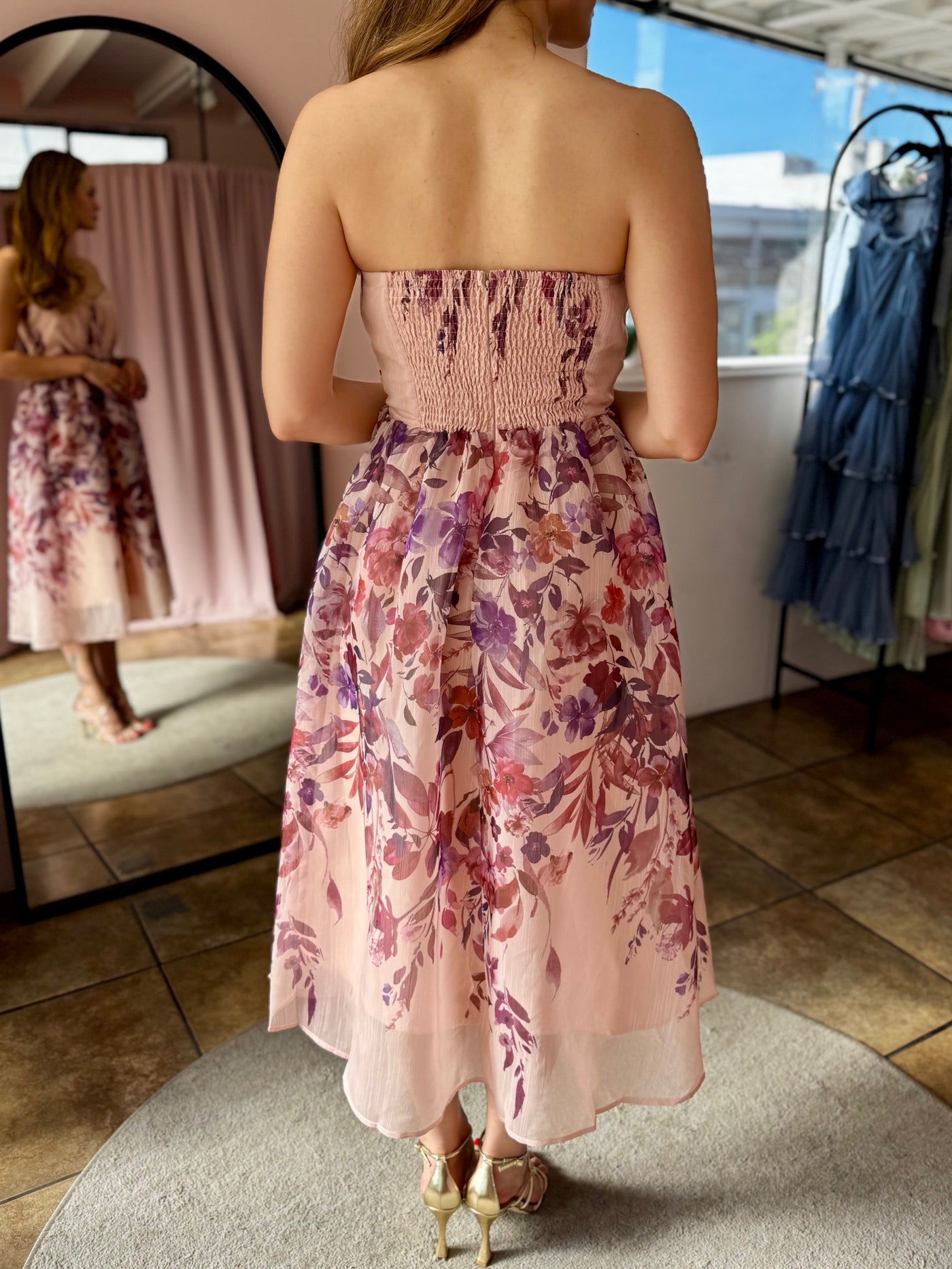 Vestido ampon straple