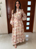 Maxidress botones perla