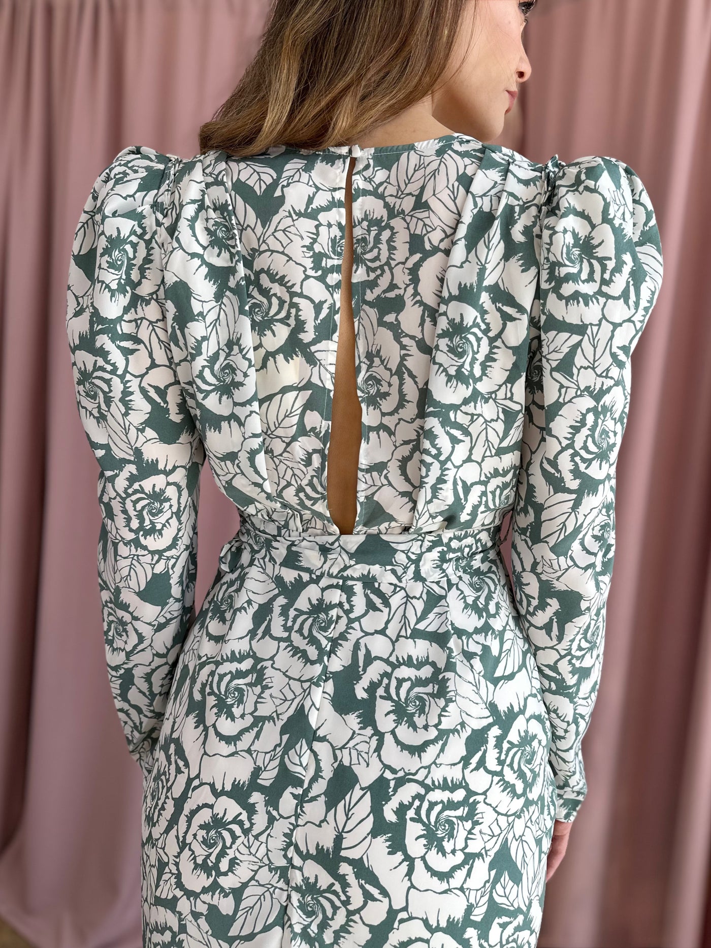 Estampado flores verde