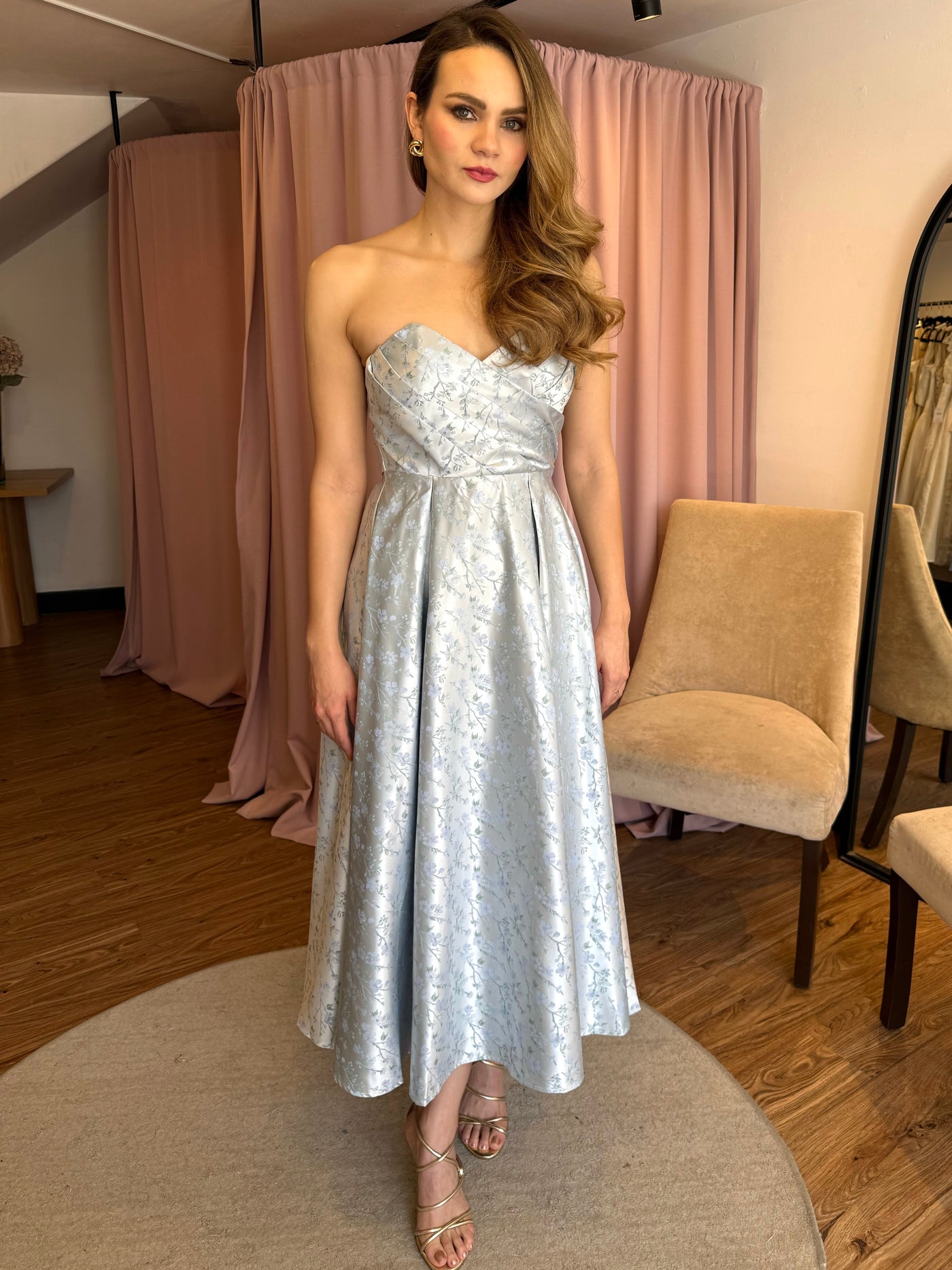 Straple azul jacquard