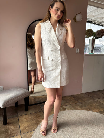 Vestido blazer encaje
