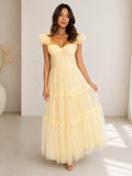 Vestido tul amarillo baby