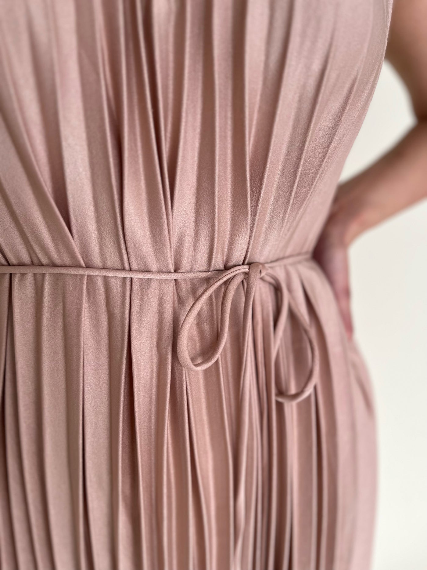 Vestido campana plisado